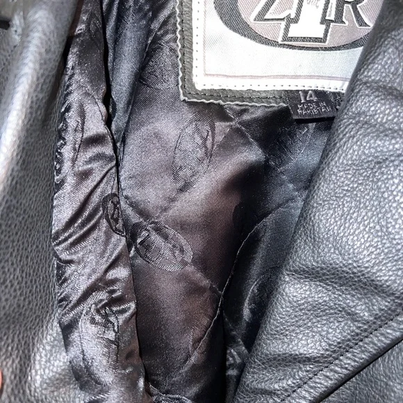 Womens Size 14 Vintage Black Leather Z1R Motorcycle Quilted Jacket - Picture 7 of 9
